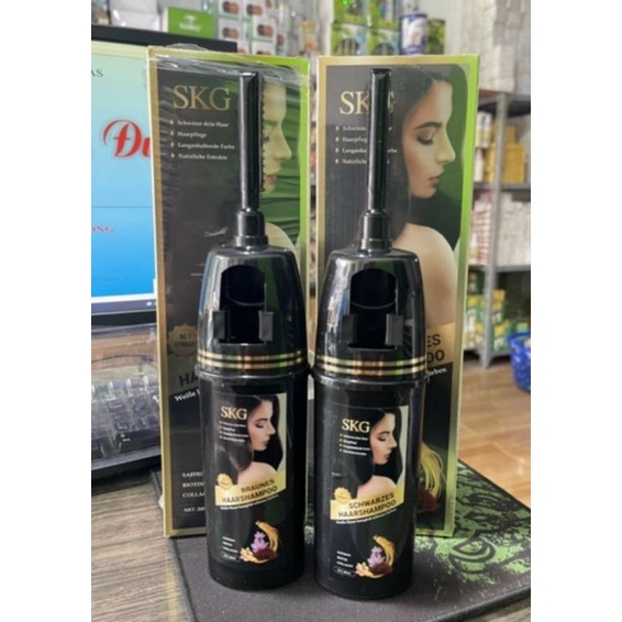 Dầu gội phủ bạc SKG, chiết xuất thảo mộc không chất bảo quản, lọ 200ml