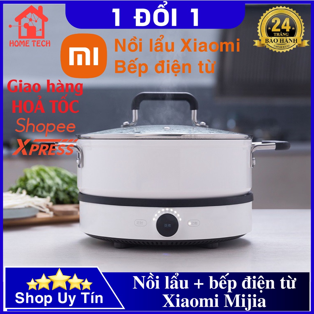 Nồi Lẩu Xiaomi Mijia Induction Cooker Cao Cấp Chống Dính và Bếp Điện Từ Xiaomi DCL002CM Youth Version 2 Công Suất 2100W