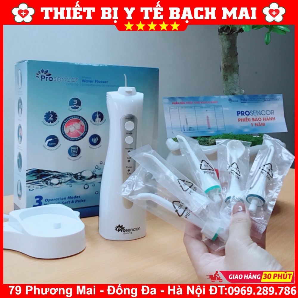 [Chính Hãng] Máy Tăm Nước Cầm Tay Prosencor - Làm Sạch Sâu Chân Răng,Chăm Sóc Răng Tốt Nhất