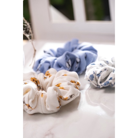 Dây cột tóc vải / scrunchies vải hoa