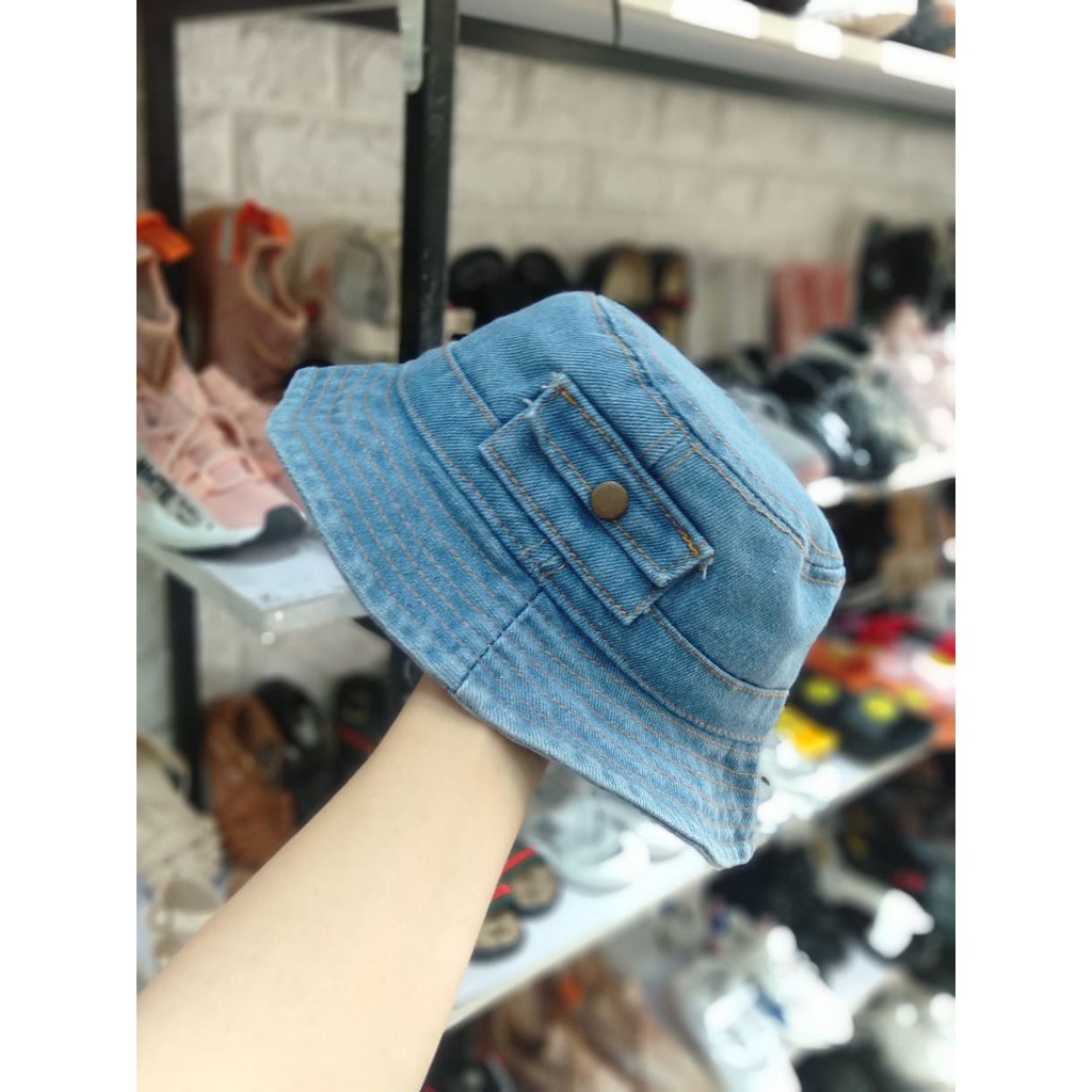 [Mã SKAMCLU8 giảm 10% cho đơn từ 100K] Mũ Jeans Có Vành Phong Cách Cho Bé Trai Bé Gái