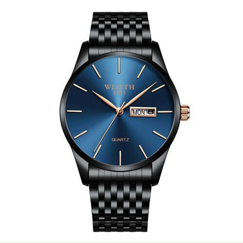 Đồng hồ nam cao cấp dây thép hiệu Wlisth chính hãng