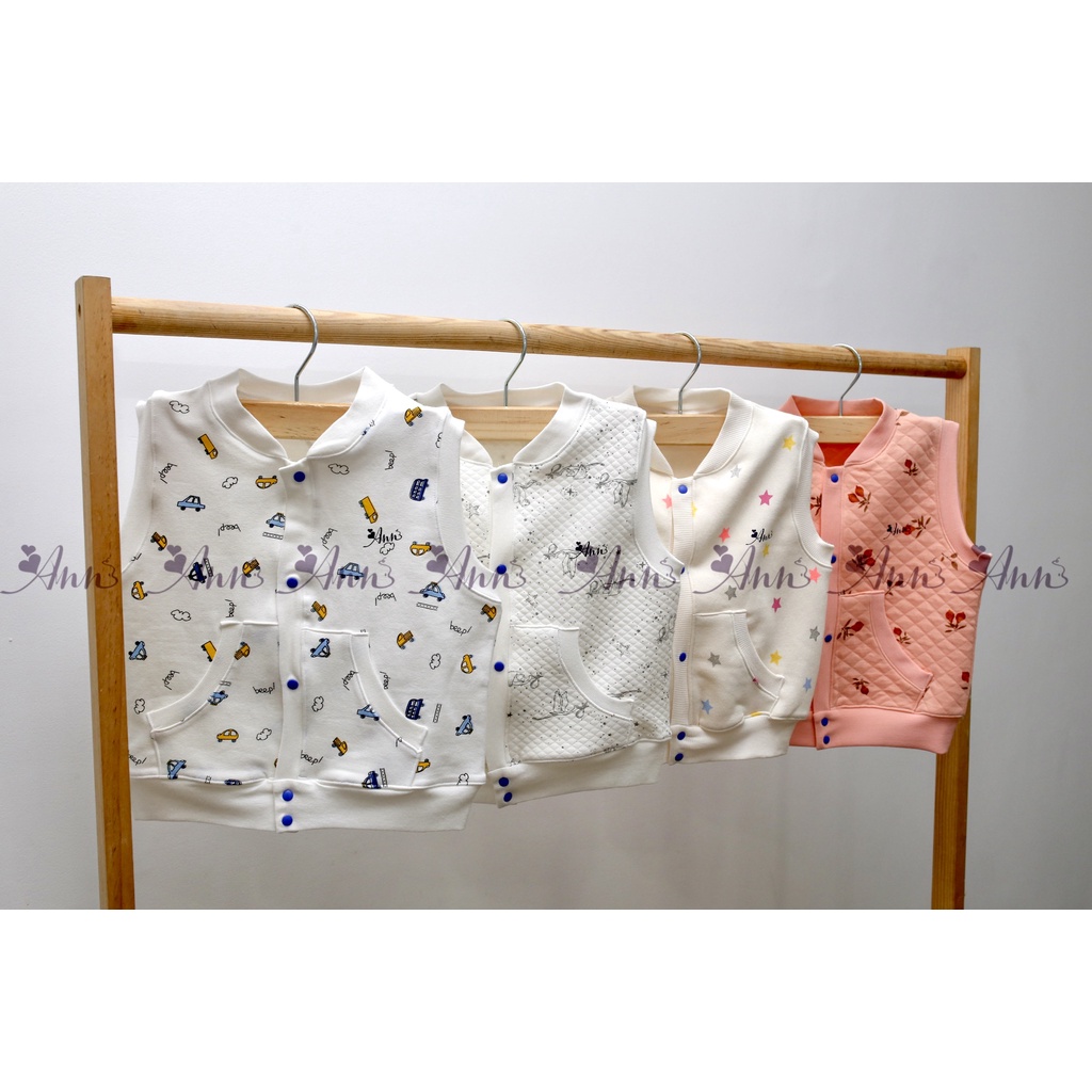 Áo gile cho bé - cổ tròn - ANNKIDS