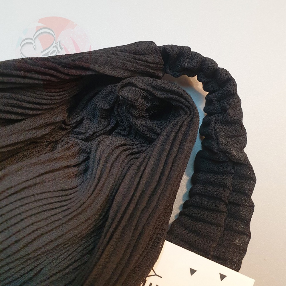 Băng đô cài tóc vải xếp ly Turban xuất khẩu Mỹ