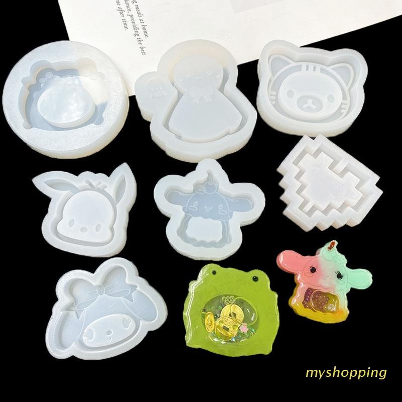 Khuôn silicon làm mặt dây chuyền hình động vật dễ thương