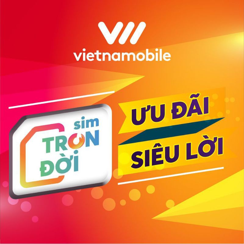[Miễn Phí 1 Tháng] Sim Data 6GB/ngày - 180 GB/tháng Độc Quyền VIETNAMOBILE - SHOPEE
