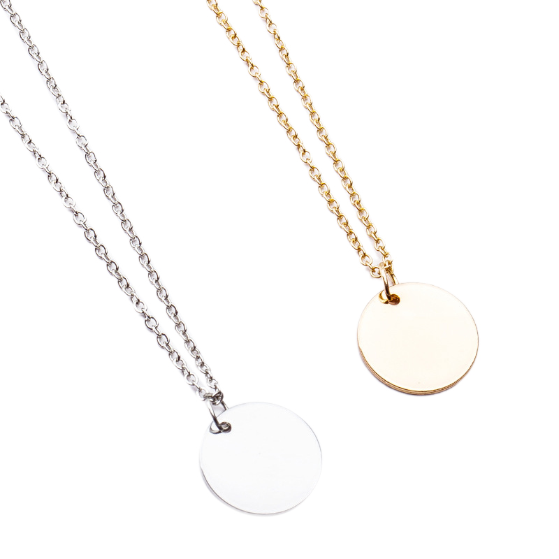 Dây Chuyền Mặt Tròn Thiết Kế Đơn Giản Thời Trang Cho Nữ