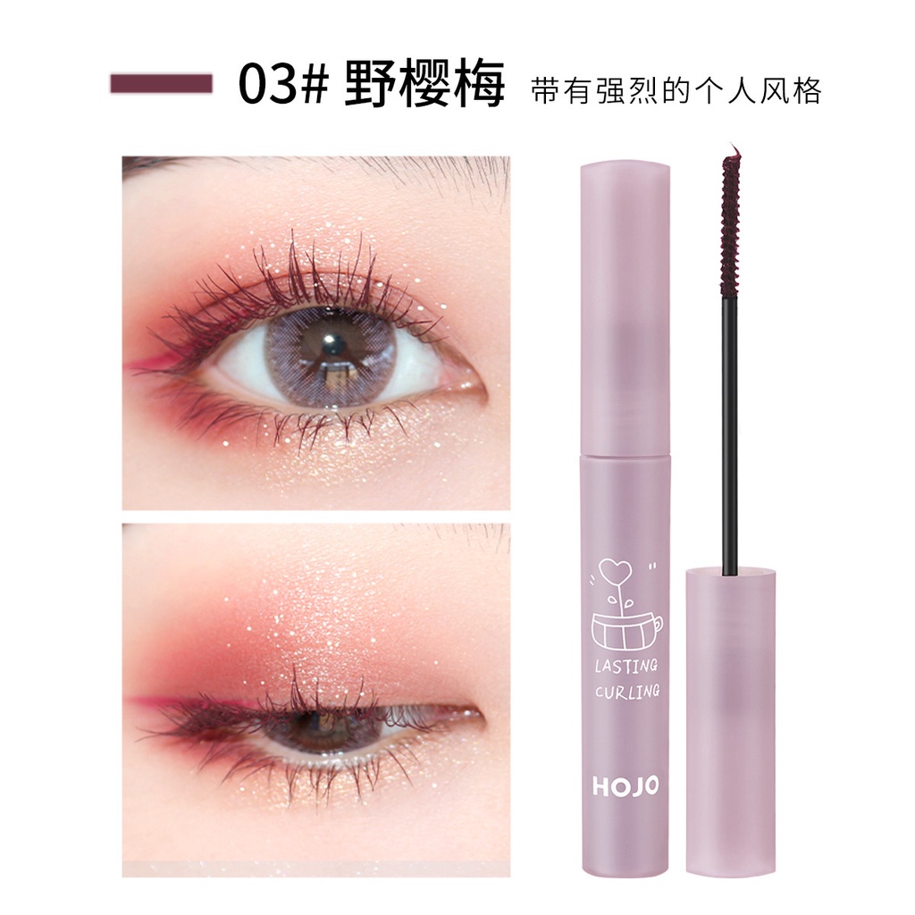 Chuốt mi đầu nhỏ HOJO gấu dễ thương mascara chuốt tơi dài nhỏ xinh không thấm nước không lem nội địa Trung