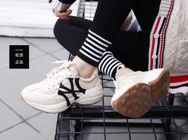GIÀY SNEAKER NỮ GUCC NÂNG ĐẾ 6p CỰC TÔN DÁNG ĐỦ CÁC MẪU SIÊU HOT HIT kèm ảnh thật+ video