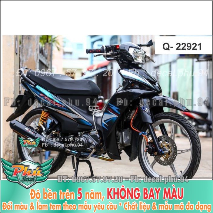 Tem rời Sirius Fi Xanh đen Vega (X) -1