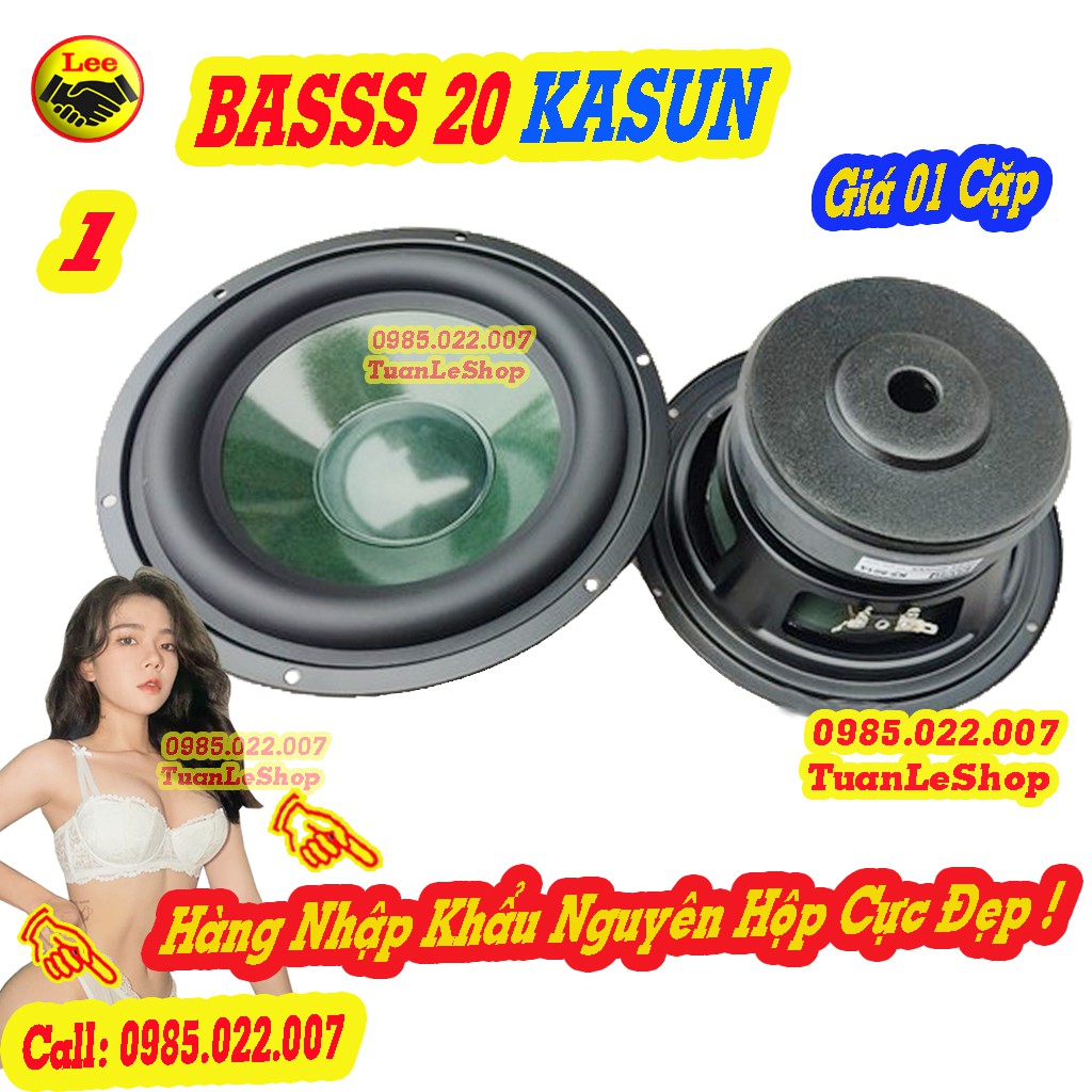02 LOA BASS 20 KA SUN MÀNG XANH TỪ 140MM COIL 45 – GIÁ 01 CẶP LOA BASS 2 TẤC