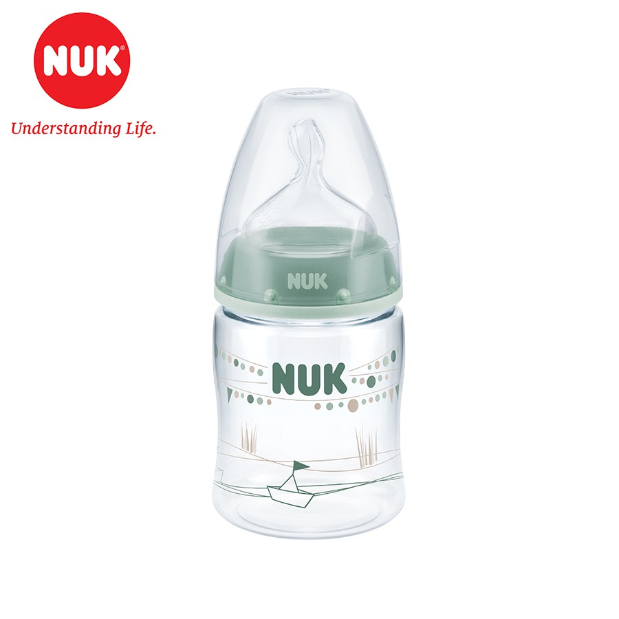 Bình sữa NUK Premium Choice nhựa PA núm ti Silicone (150ml, 300ml)