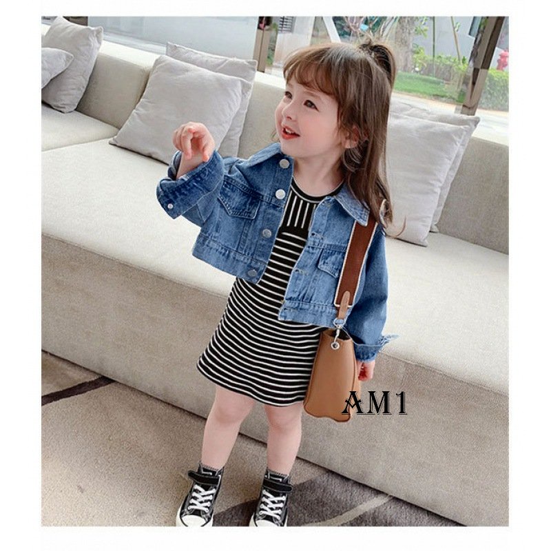 Áo khoác trẻ em Áo bò croptop bé gái Áo khoác bé trai TB116 TN117