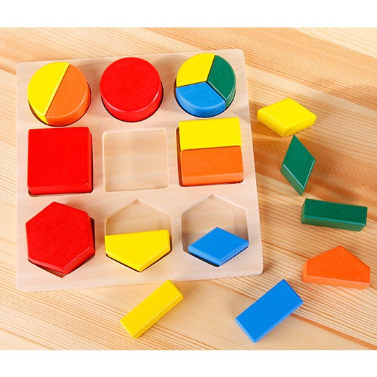 Giảm 10% [Tối Đa 35K Đơn Từ 50K] - Đồ Chơi Gỗ - Bảng ghép Hình Gỗ - Giáo Cụ Montessori