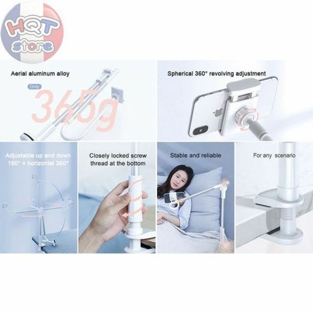 [Mã ELORDER5 giảm 10K đơn 20K] (Đã có hàng) Đế kẹp điện thoại trên bàn Baseus Flexible Holder 360 độ chắc chắn | BigBuy360 - bigbuy360.vn
