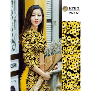 VẢI MAY ÁO DÀI IN 3D HOA ĐỀU ĐEP NHẸ NHÀNG(HOT)