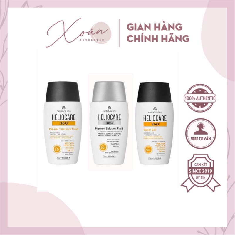 Kem chống nắng HELIOCARE water gel/mineral/pigment 50ml
