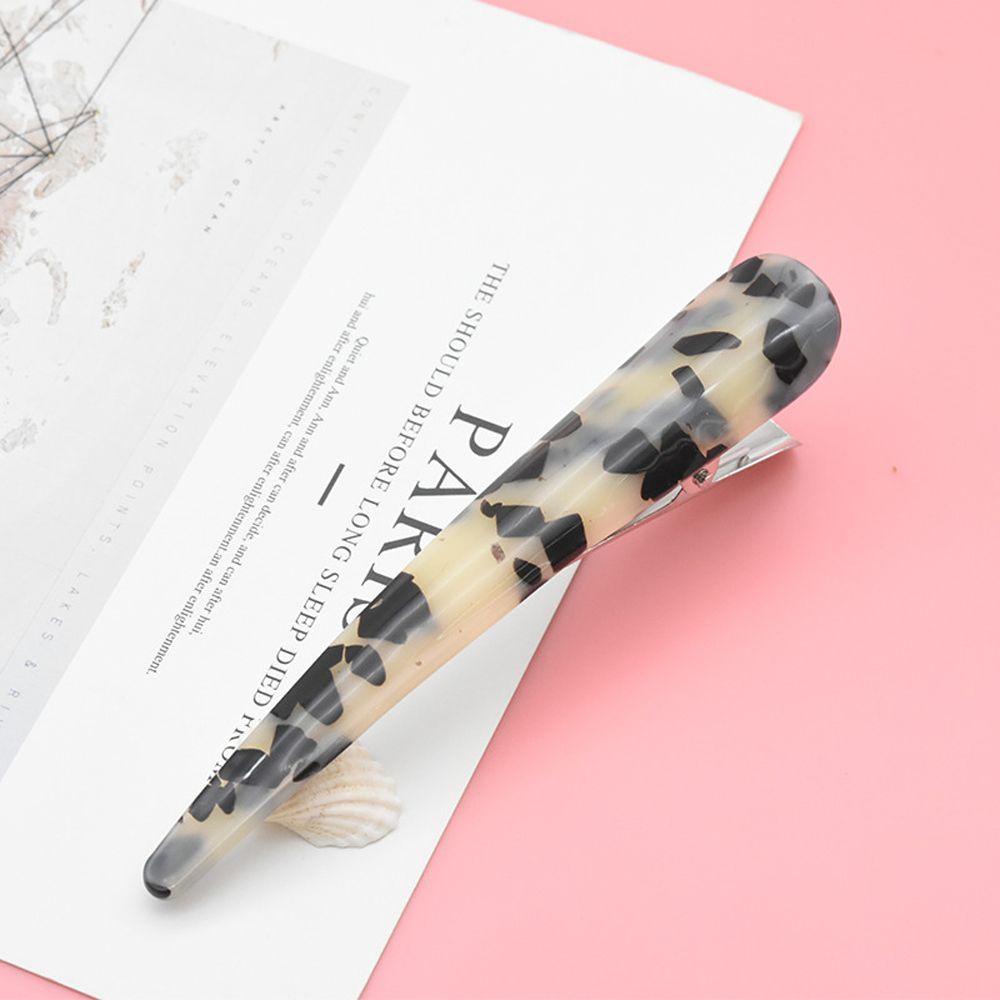 IVORY Kẹp Tóc Càng Cua Lớn Họa Tiết Da Báo Đơn Giản Cho Nữ