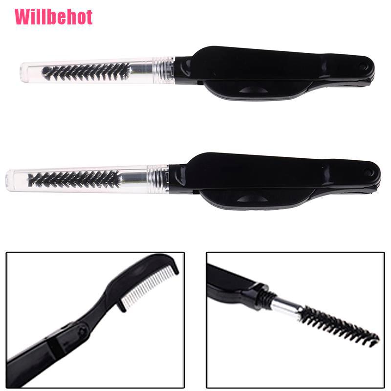 [Hàng mới về] Cọ lược chải trang điểm lông mi lông mày gập lại được tiện lợi