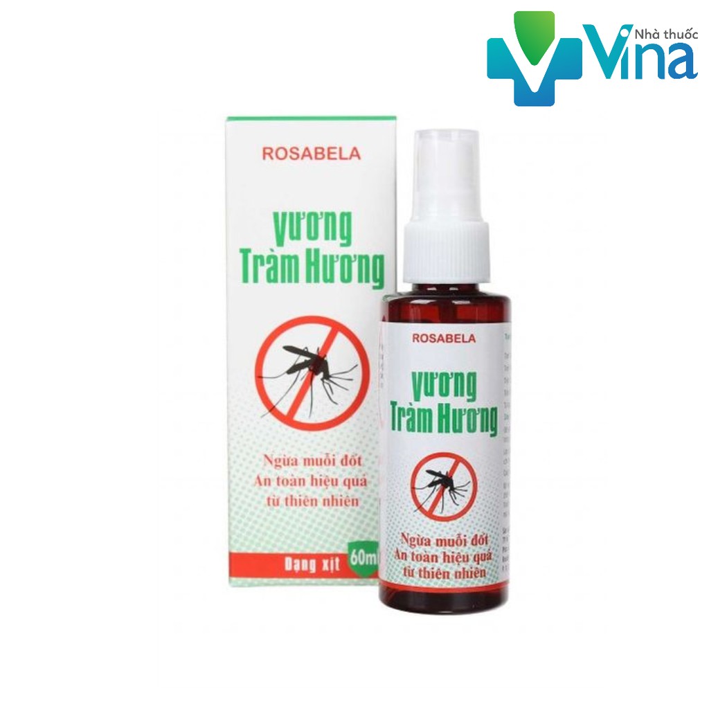 Xịt da chống muỗi Vương Tràm Hương 60ml - An toàn từ thảo dược thiên nhiên