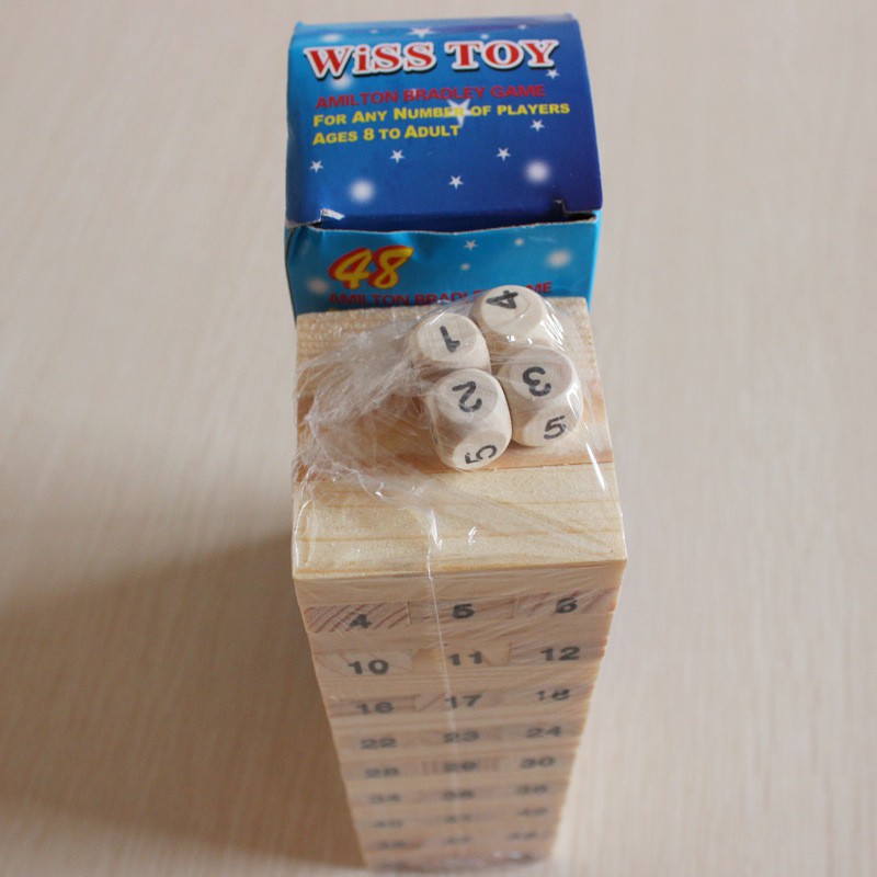 Trò chơi rút gỗ 54 thanh Wiss Toy size nhỏ