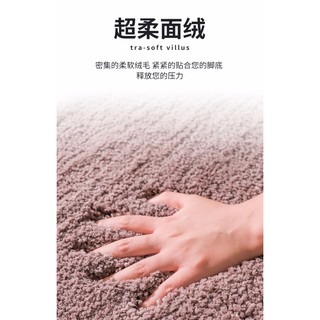Thảm nhà tắm và phòng ngủ mềm mại thấm hút tốt chống trượt. Thảm trải sàn nhung san hô cao su non chống trượt cho cửa nh