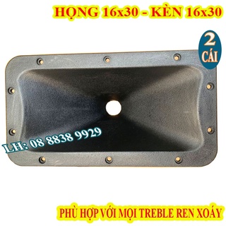 2 phếu loa treble 16x30 ren xoáy - họng các loại treble - giá 2 họng