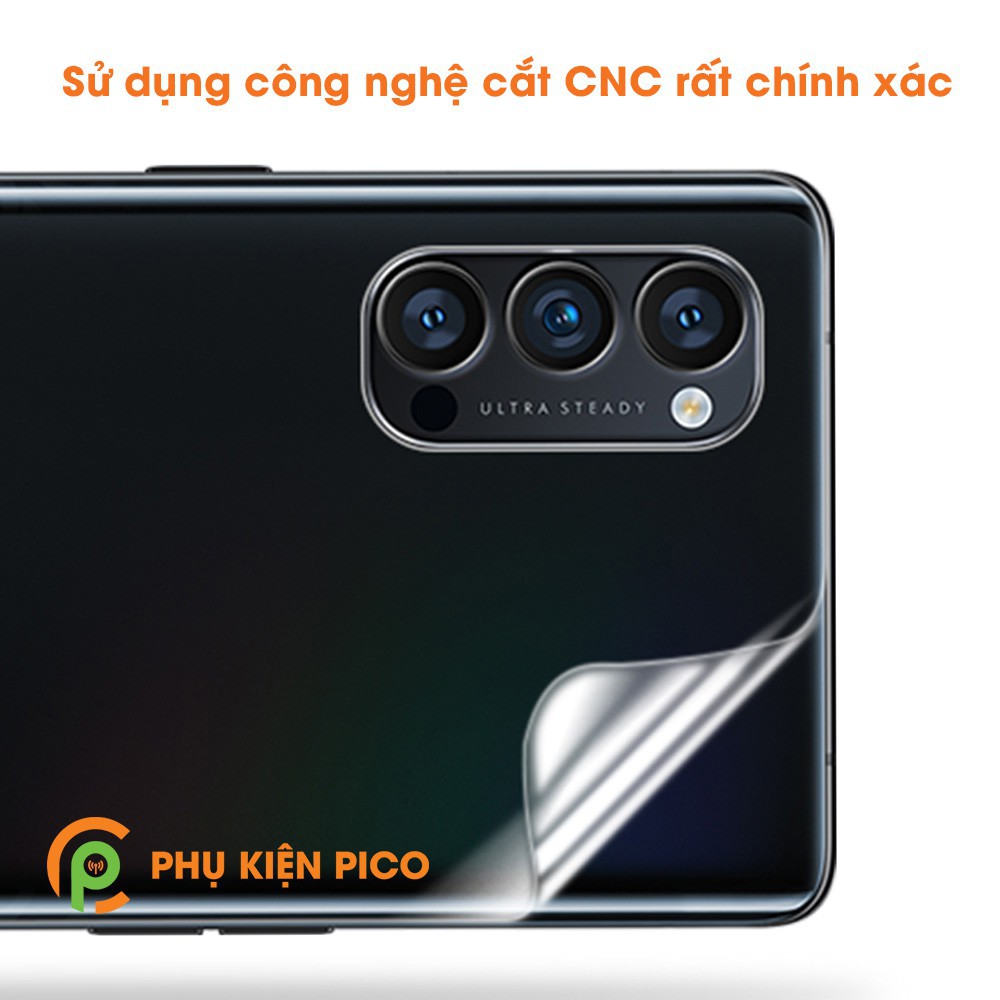 Miếng Dán Dẻo PPF Oppo Reno 4 / Reno 4 Pro / Oppo A53  Mặt trước + Mặt Sau + Camera Trong Suốt - Rất Dễ Dán Dán