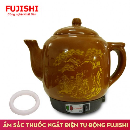 Ấm sắc thuốc điện gốm Bát Tràng chính hãng FUJISHI HK-066 Xuất màu ngẫu nhiên