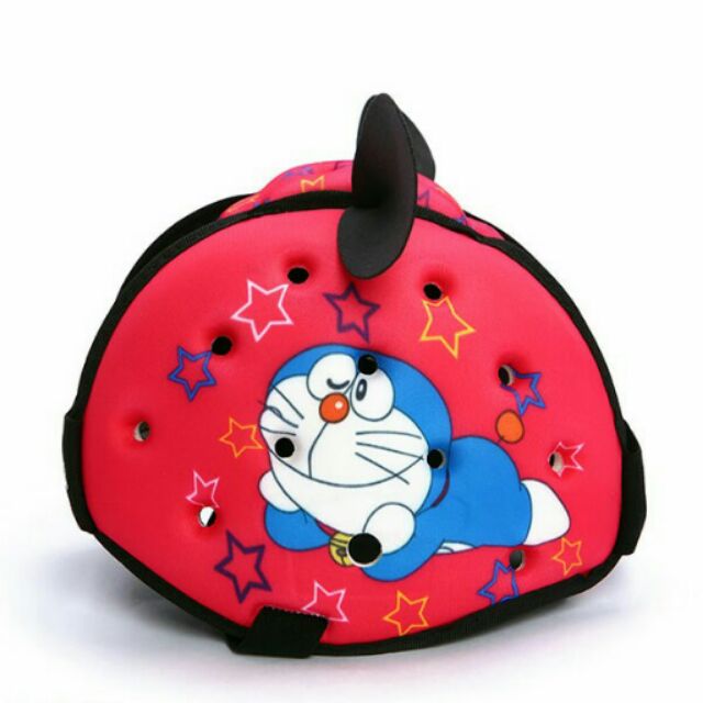 Nón Bảo Hiểm Bảo Vệ Đầu Cho Bé HEADGUARD - Đoremon Hồng Nằm