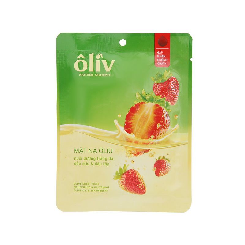 SALE TRI ÂN Mặt nạ ÔLIV nuôi dưỡng trắng da từ dầu ôliu và chiết xuất dâu tây 20g