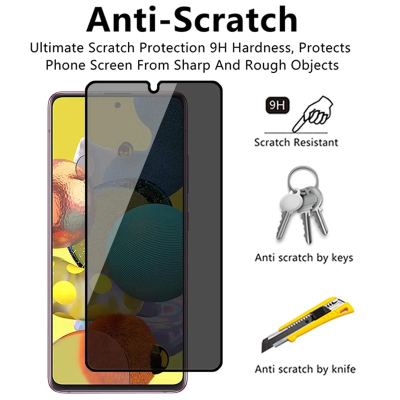 Kính cường lực 9h chống nhìn trộm cho samsung galaxy a40 a50 a70 a71 a80 a90 5g