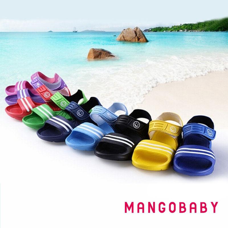 Giày Sandal Đế Gỗ Thời Trang Đi Biển Mùa Hè Cho Bé