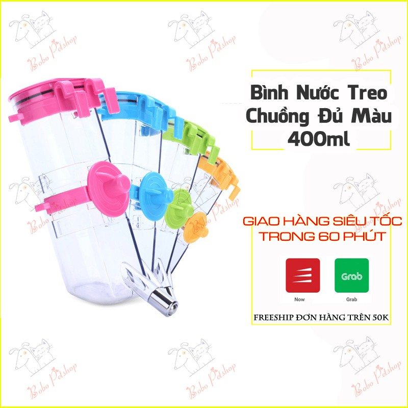 Bình Nước Treo Chuồng Bình Bi Gắn Lồng Cho Chó Mèo Huấn Luyện Uống Nước - Bobo Pet Shop Hà Nội