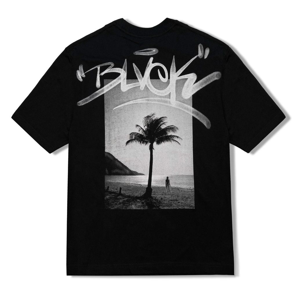 Áo thun BLVCK hoạ tiết Palm Tree T-shirt - Màu đen Local brand 100% Cotton