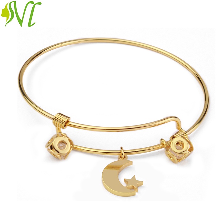 Lắc tay nữ mạ màu vàng 24k đẹp