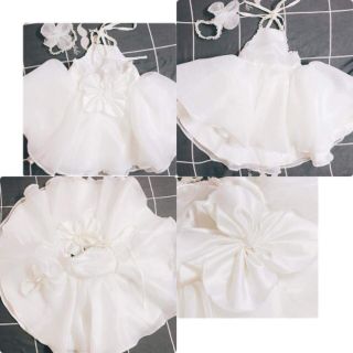 Đầm công chúa xòe trắng