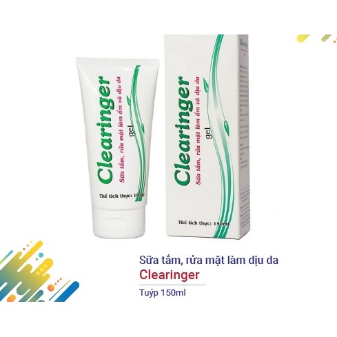 CLEARINGER - sữa rửa mặt và sữa tắm dịu nhẹ cho mọi loại da