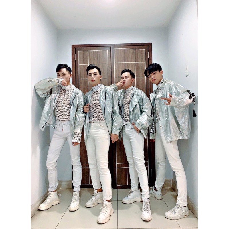 Áo thun lưới nam cổ lọ | BigBuy360 - bigbuy360.vn