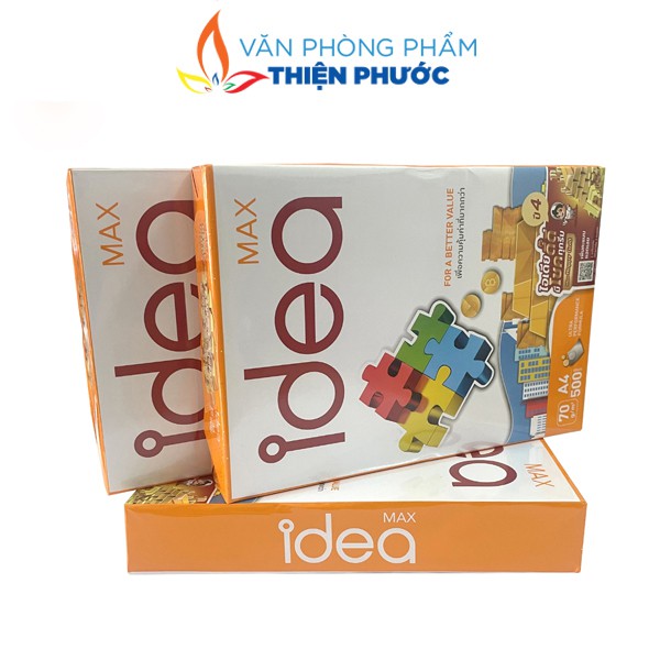 Giấy in A4 Idea 80gsm dày 500 tờ nhập khẩu Thái Lan THIỆN PHƯỚC