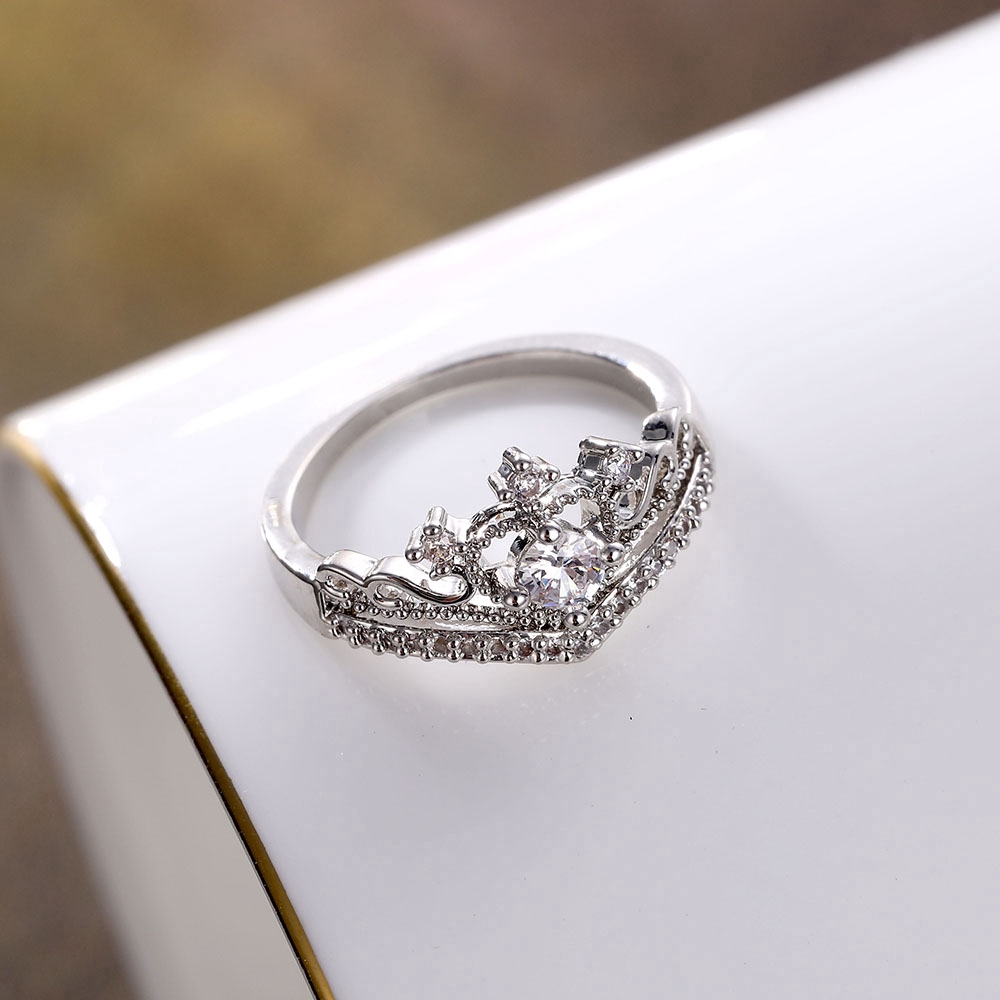 Nhẫn Hợp Kim Tạo Hình Vương Miện 2020 Phong Cách Vintage Sành Điệu