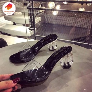 Guốc Cao Gót Đế Vuông Quai Trong 5P Tốt Nhất Giá Rẻ Nhất [Hot Trend]