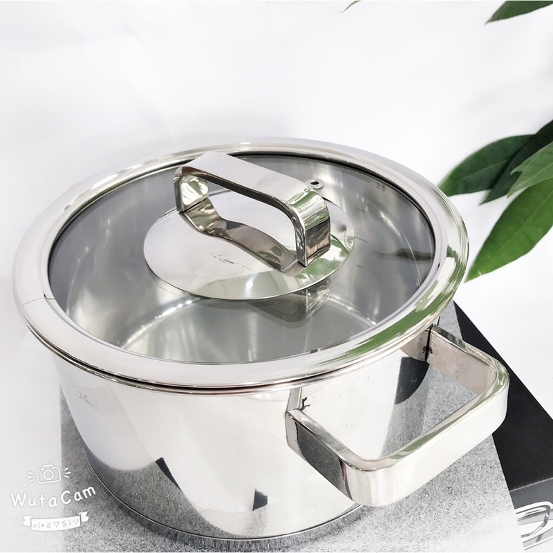 Nồi inox 304 Fivestar 3 Đáy Đun Từ Size 16/18/20/24cm