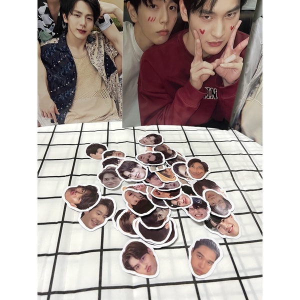 10 Stickers đầu to giấy & trong suốt siêu cute nhiều idol cp OTP