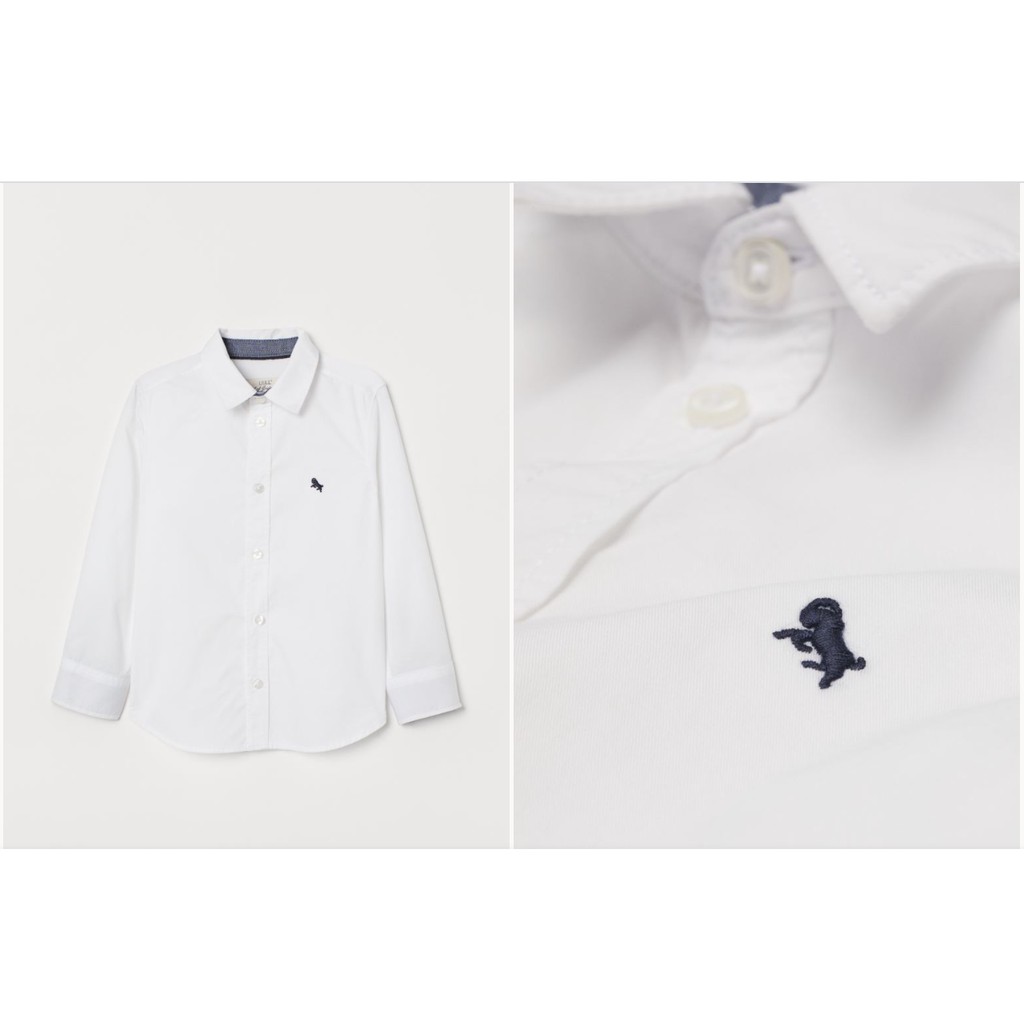 Áo somi trắng HM H&amp;M_hàng chính hãng authentic