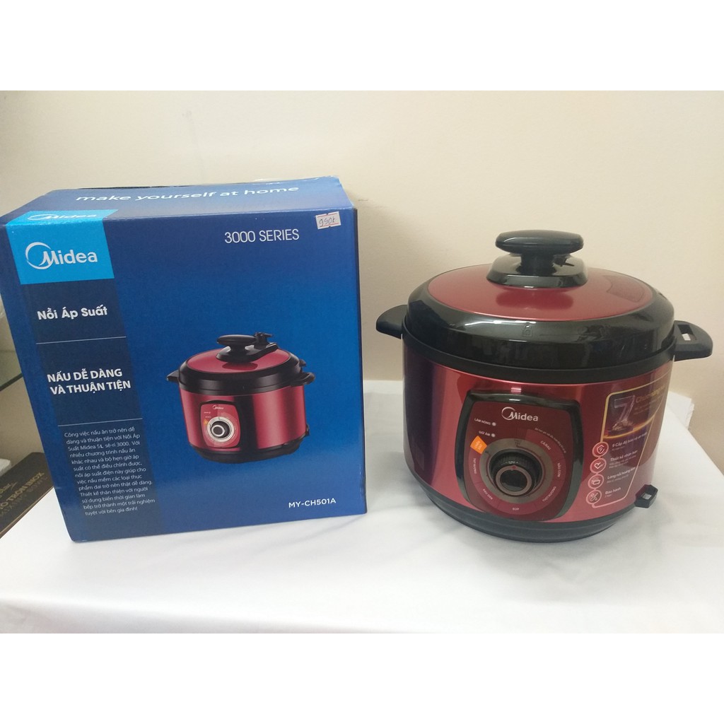 Nồi áp suất điện Midea MY-CH501A 5 lít - Chính hãng, Bảo hành toàn quốc 12 tháng