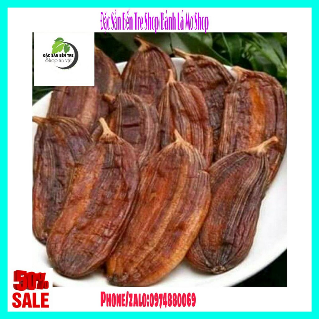 ( MÓN NGON) 500GR CHUỐI HỒNG SẤY DẺO BẾN TRE- ĐẶC SẢN BẾN TRE SHOP