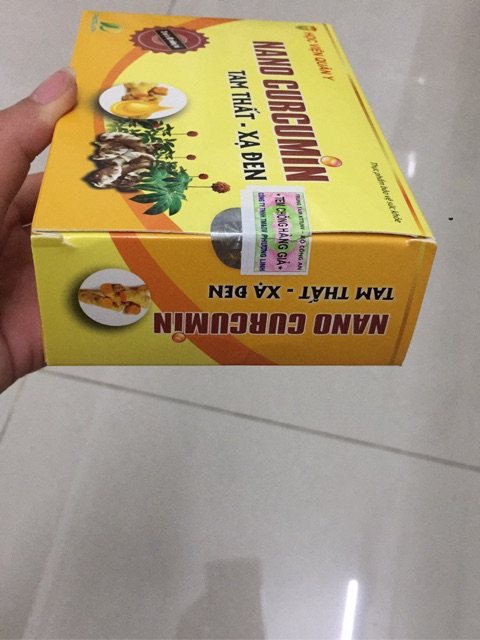 Nano Curcumin tam thất xạ đen của học viện quân y