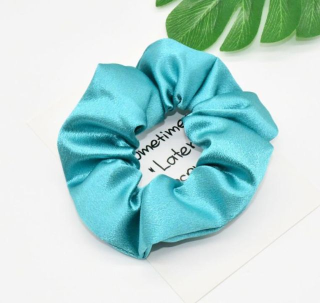 Cột tóc Scrunchies satin nhiều màu siêu xinh - Dây buộc tóc vải, vòng tay nữ dễ thương - Sỉ lẻ phụ kiện tóc giá rẻ