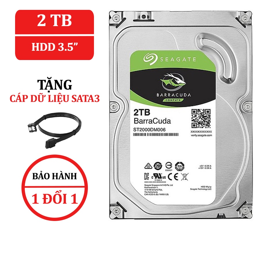 Ổ cứng máy tính Seagate 2Tb Baracuda